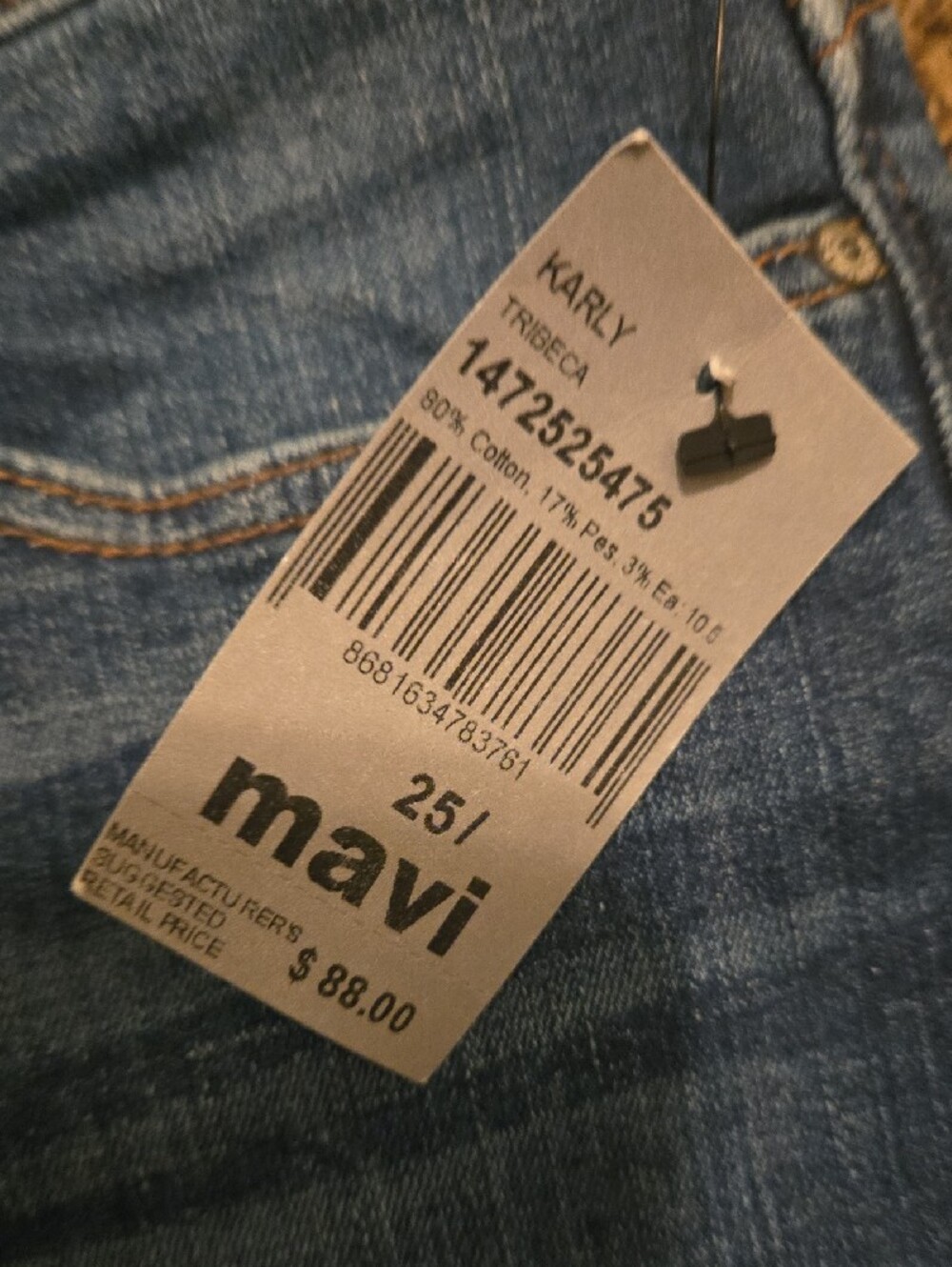 Mavi Medium Blue Rolled Cuff Denim Bermuda Shorts - Picture 4 of 10